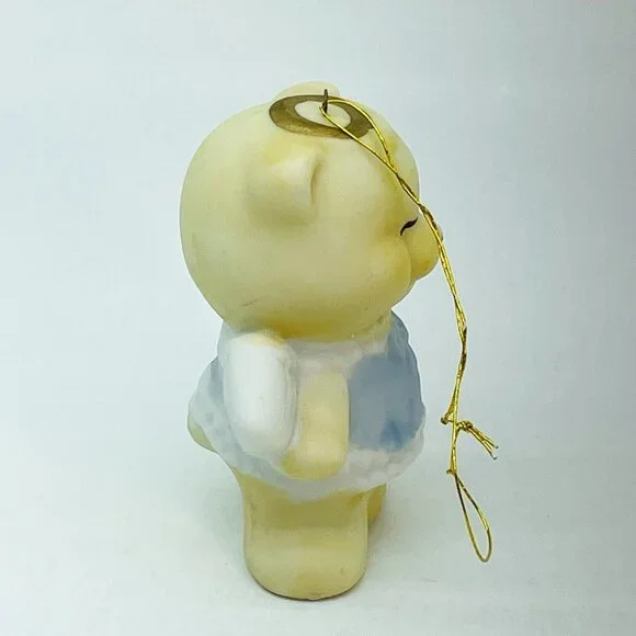 VTG Christmas Around The World Ornament Angel Bear Hand Painted Porcelain Taiwan - Picture 5 of 14